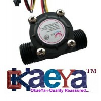 OkaeYa YF-S201 Water Flow Sensor, Sea, Yf-S201 Flowmeter G1/2 1-30L/Min (White or Black)